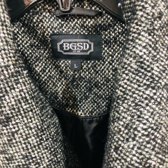 BGSD Black Sparkly Tie Coat - Picture 14 of 14